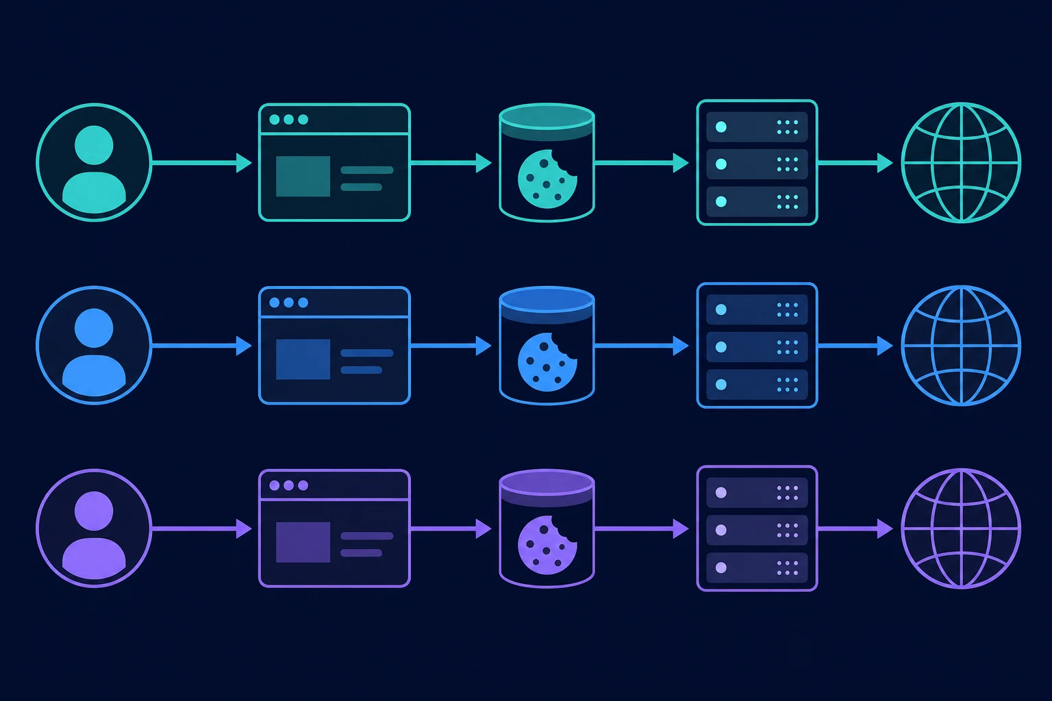 One-to-one mapping of Twitter accounts, browser profiles, cookie jars, and stable proxy endpoints